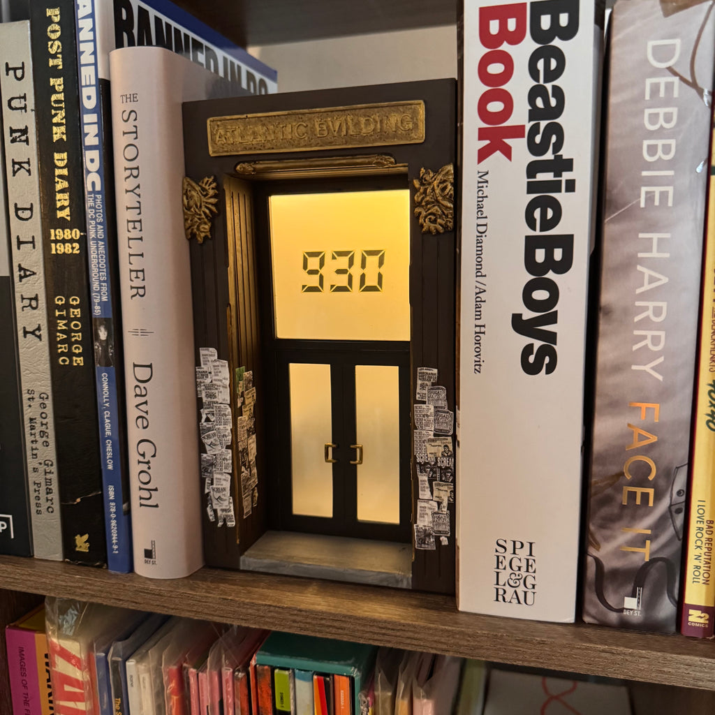 9:30 Club miniature w/ show flyers