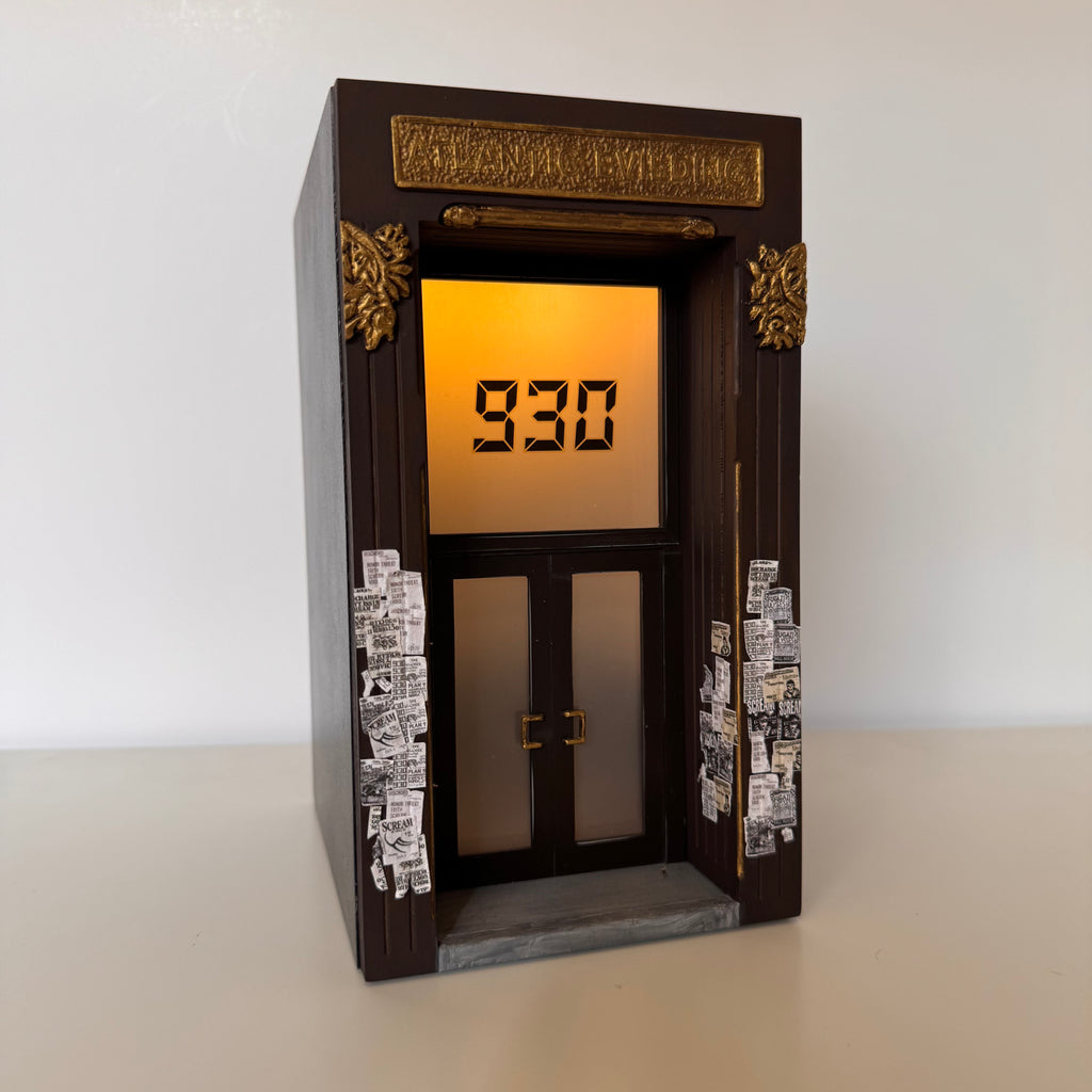 9:30 Club miniature w/ show flyers