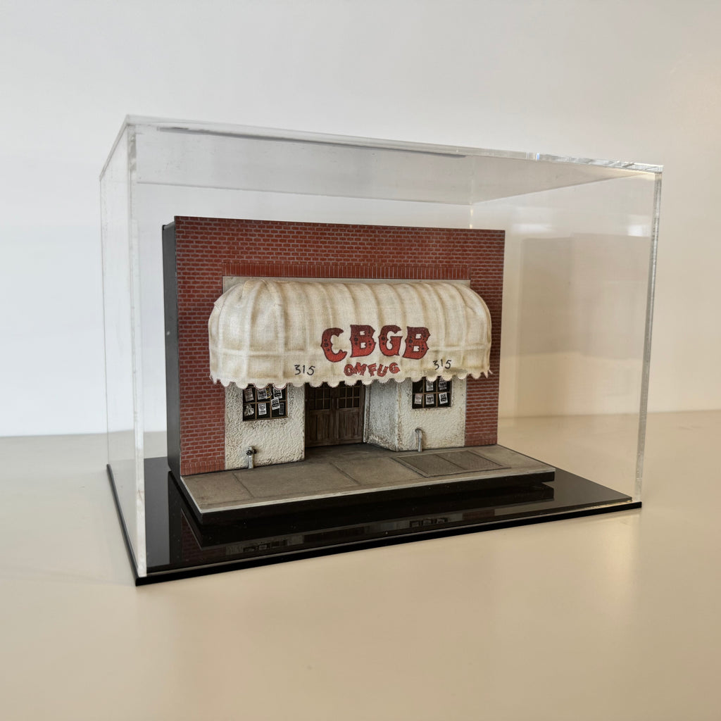 CBGB miniature display case